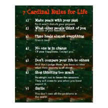 7 Reglas cardinales para la vida