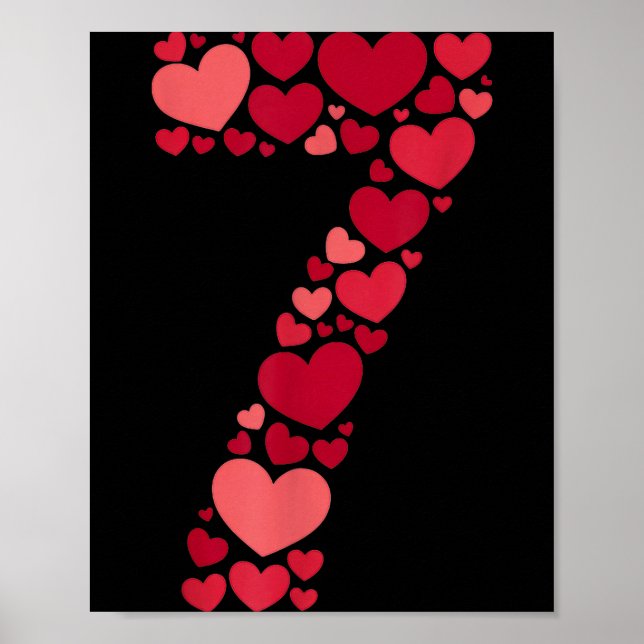 Póster 7 Romantic 67 Heart Pattern Valentine Love Trend 6 (Frente)