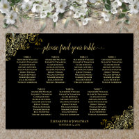 7 tazas de Boda de mesa de asientos de oro sobre n