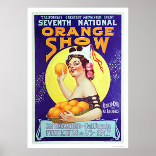 Póster 7th National Orange Show 1917