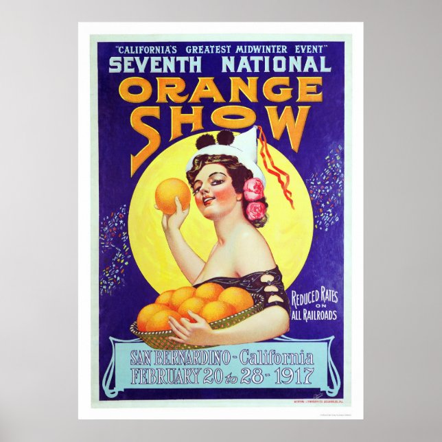Póster 7th National Orange Show 1917 (Frente)