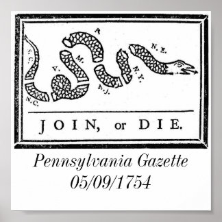 Póster 800px-Joinordie (800 x 554), Pennsylvania Gazet...