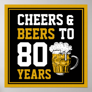 Póster 80 años de júbilo y cerveza a 80 años