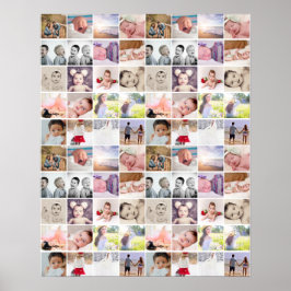 Póster 80 Colaje de Fotos Personalizado (20 repetidas)
