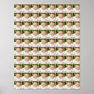 Póster 80 Collage de fotos individual personalizado