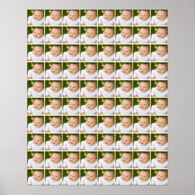 Póster 80  Collage de Fotos Personalizado (Frente)