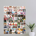 Póster 80 Collage de fotos personalizado<br><div class="desc">Crear un poster personalizado de Collage de fotos de Ricaso - agregar 80 fotos individuales para hacer un collage de 80 fotos</div>
