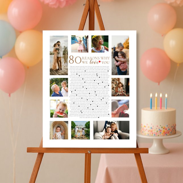 Póster 80 razones por las que te amamos el cumpleaños del (Subido por el creador)