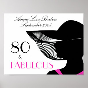 Póster 80 y Poster elegante y magnífico