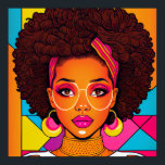 Póster 80s American Girls in Pop Art Style: Colorful !<br><div class="desc">"Experience the Essence of 80s Culture with this Bold and Vibrant Pop Art Portrait. This unique artwork captures the iconic fashion and personal style of the era, with bold strokes and bright colors that make it a must-have addition to any pop art collection. Don't miss your chance to own a...</div>