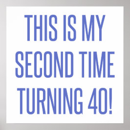 Póster 80th Birthday Gag Gift