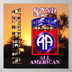 Póster 82ª División Aérea OIF Veterano