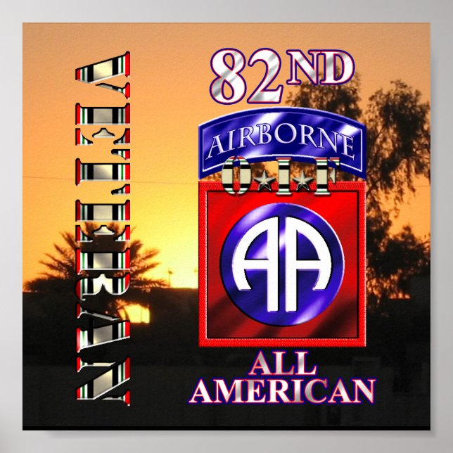 Póster 82ª División Aérea OIF Veterano (Frente)