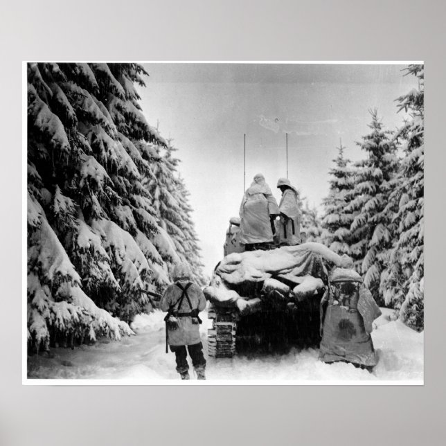 Póster 82.º Airborne en Bélgica (Frente)