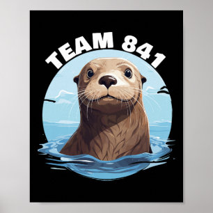 Póster 841 Nutria Surfista 841 Equipo de Nutria 841 Nutri