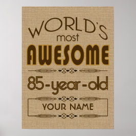 Póster 85.ª Celebración del Cumpleaños Mundo Mejor Fabulo