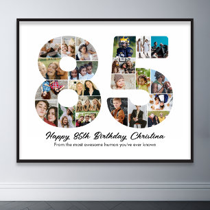 Póster 85.º aniversario del Collage de fotos número 85