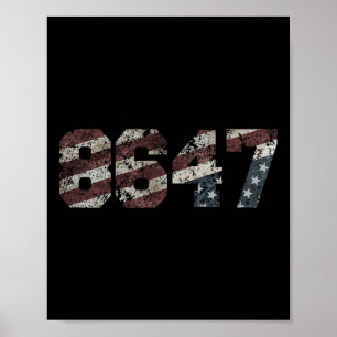 Póster 8647 Estilo de bandera con problemas