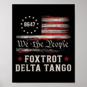 Póster 8647 Foxtrots Deltas Tangos Camiseta sin Mangas de