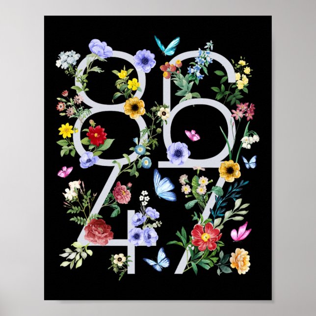 Póster 8647 Subtle Anti Trump Floral Boho  (Frente)