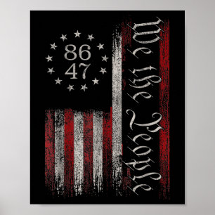 Póster 8647 Trump 86 47 Bandera De Ee.Uu. Nosotros, El Pu