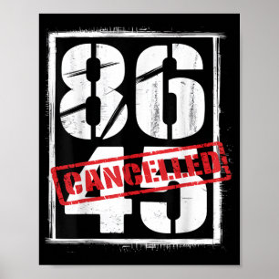Póster 86 45 canceló la protesta política antitrump