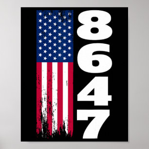 Póster 86 47 8647 Sutil Anti Trump 1