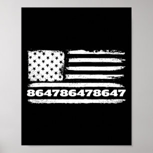 Póster 86 47 Anti-trump 8647 Sutil Anti Trump