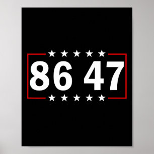 Póster 86 47 Anti-trump Sutil Anti Trump 8647