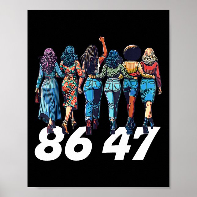 Póster 86 47 Chicas contra Trump (Frente)