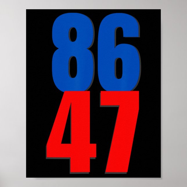 Póster 86 47 Protesta de Trump (Frente)