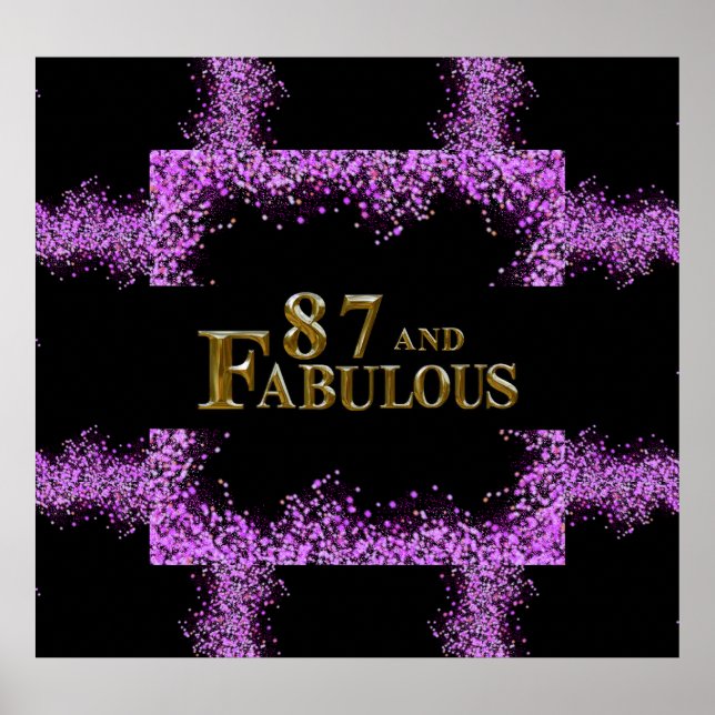 Póster 87.º cumpleaños (Frente)