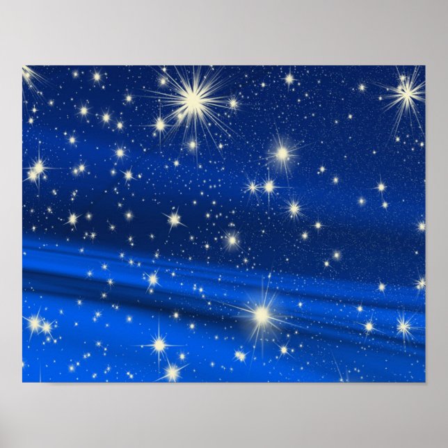 PÓSTER 880294 FONDOS UNIVERSOS ROYAL BLUE STARS SPACE (Frente)