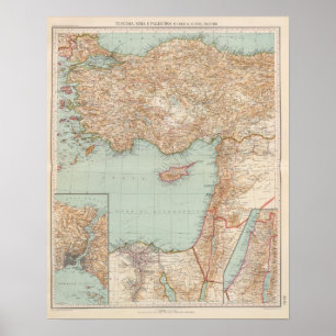 Póster 8889 Turquía, Siria, Palestina