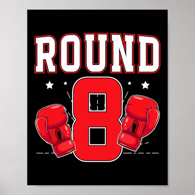 Póster 8.ª Fiesta de Boxeo de Cumpleaños Boxer Bir de och (Frente)