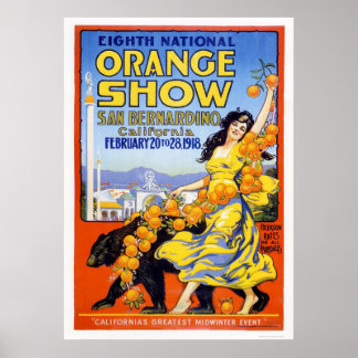 Póster 8.ª Muestra Nacional de Naranjas 1918