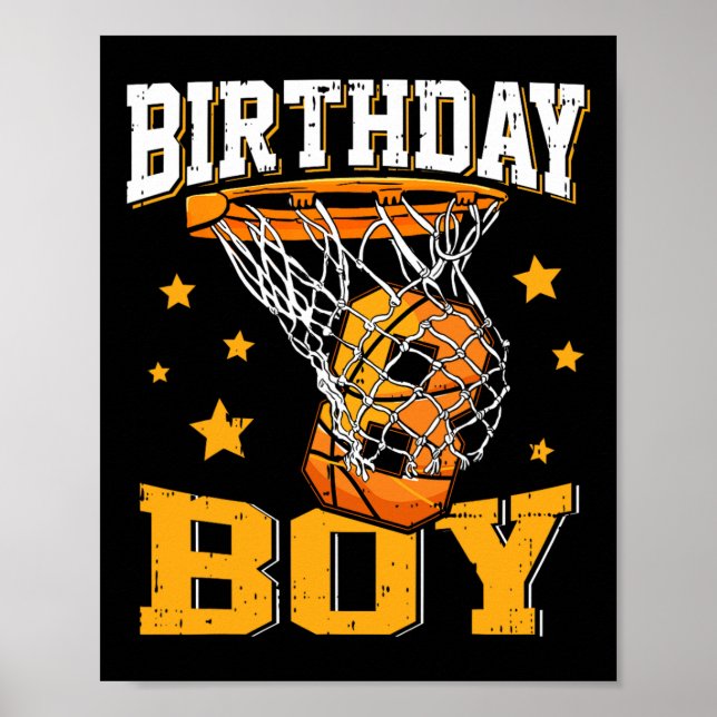 Póster 8.º cumpleaños Bysketbyll Boy de 8 años Bysketbyll (Frente)