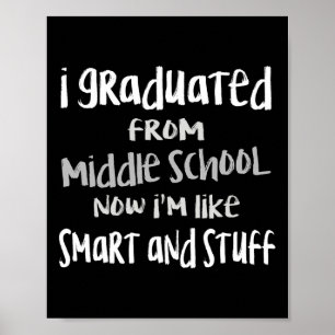 Póster 8.º Grado de Educación Media Graduado Shirt-Junior