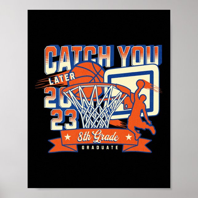 Póster 8.º Graduado de Baloncesto 2023 (Frente)