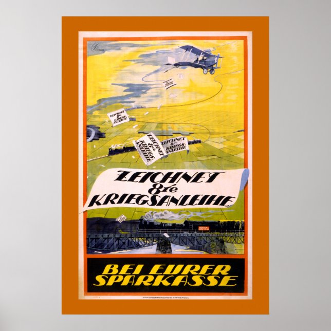 Póster 8.º préstamo de guerra de Austria (lienzo) (Frente)