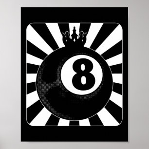 Póster 8 Ball Pool Billiards Billiard Player