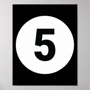 Póster 8 Bolas de billar 5 Mamáes de grupos de multimilla