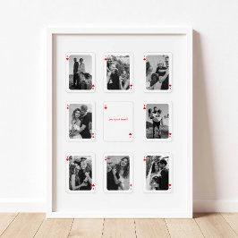 Póster 8 Foto Collage Qué Afortunados Somos Tarjetas