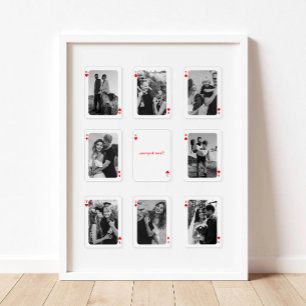 Póster 8 Foto Collage Qué Afortunados Somos Tarjetas