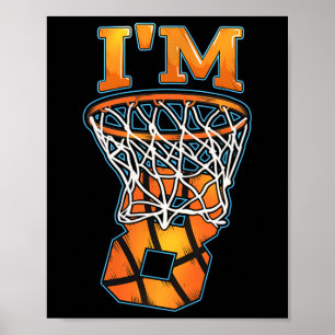 Póster 8 Jugador de Baloncesto Cumpleaños I m 8 Boys Chic