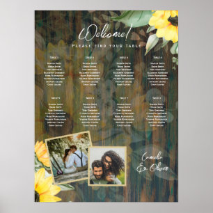 PÓSTER 8 MESA SILLONES DE MADERA RÚSTICA