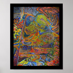 Póster 8"" terapia x10 para un cerebro dañado