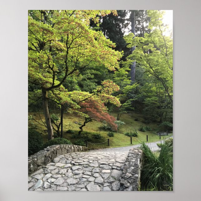 Póster 8 x 10 Poster Premium Gloss, Jardines japoneses, W (Frente)