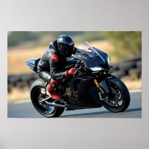 Póster 8K MotoGP Elite: Motocicleta Superbikel de Alta Ve