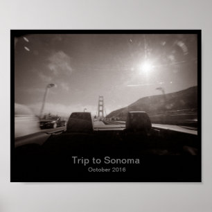 Póster 8x10 - Roadtrip to Sonoma Poster